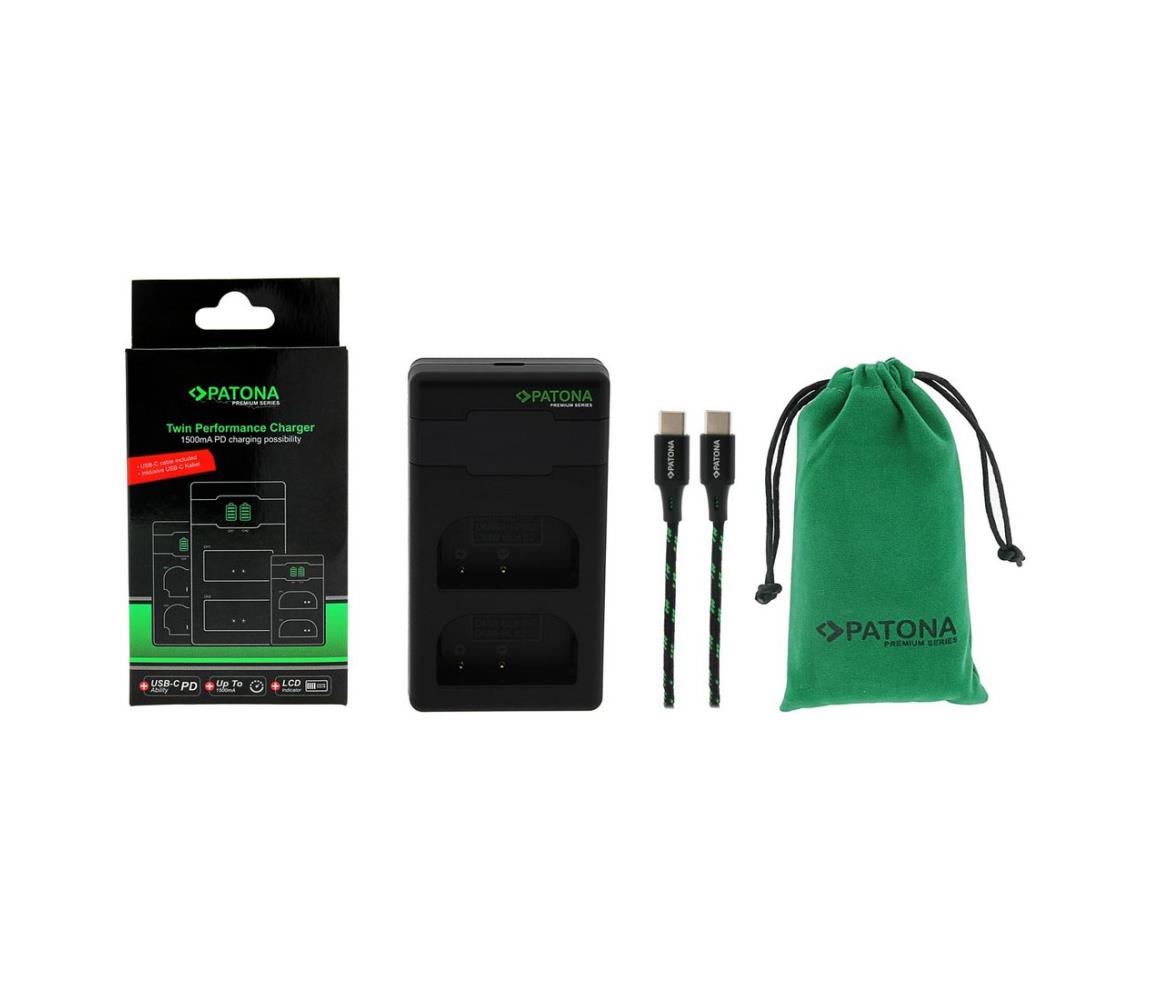 PATONA PATONA - Rýchlonabíjačka Dual Pana DMW-BLF19 + kábel USB-C 0,6m 