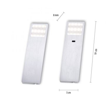 Paul Neuhaus 1120-95-2 - SADA 2x LED Osvetlenie nábytku so senzorom HELENA LED/2W/230V