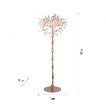 Paul Neuhaus 232-11 - Stojacia lampa ICICLE 5xG9/40W/230V medená