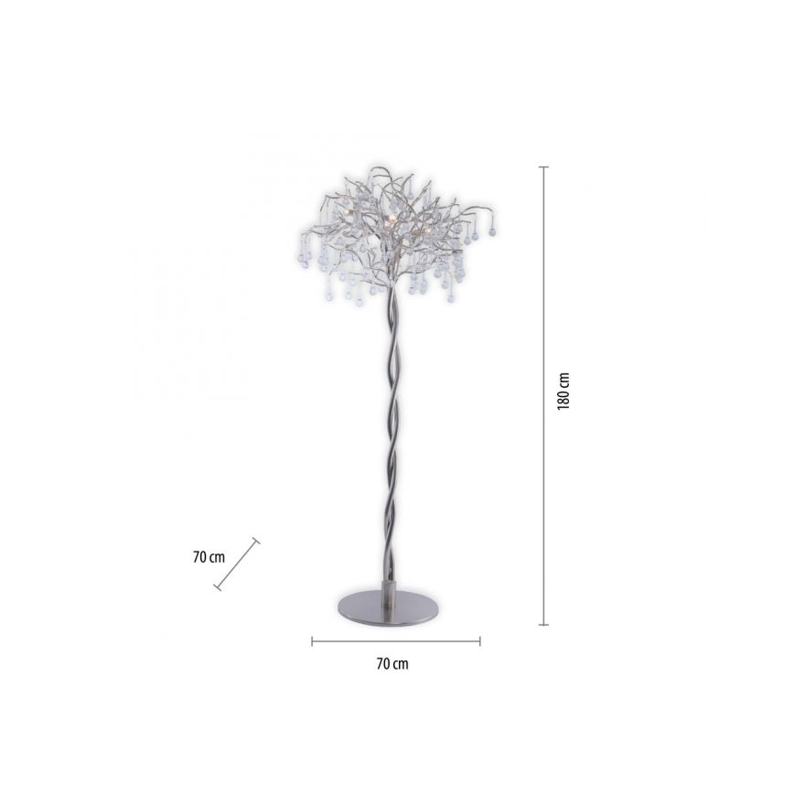 Paul Neuhaus 232-55 - Stojacia lampa ICICLE 5xG9/40W230V chróm