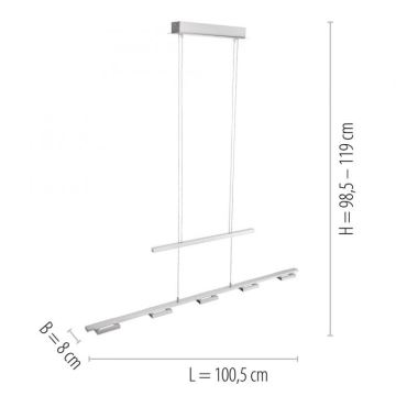 Paul Neuhaus 2446-55 - LED Stmievateľný luster na lanku INIGO 5xLED/4W/230V