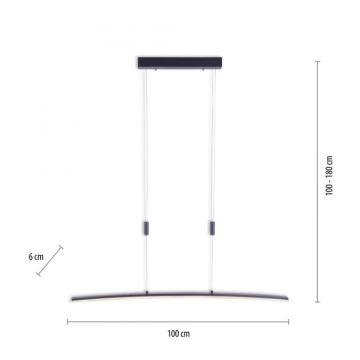 Paul Neuhaus 2530-13 - LED Stmievateľný luster na lanku JANINA LED/27W/230V