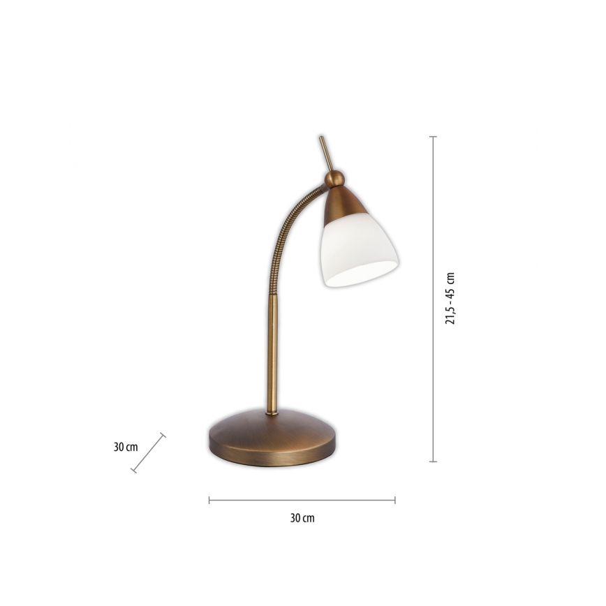 Paul Neuhaus 4001-11 - LED Stmievateľná dotyková stolná lampa PINO 1xG9/3W/230V mosadz