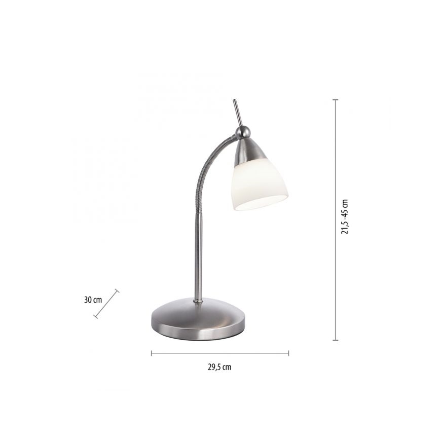 Paul Neuhaus 4001-55 - LED Stmievateľná dotyková stolná lampa PINO 1xG9/3W/230V matný chróm
