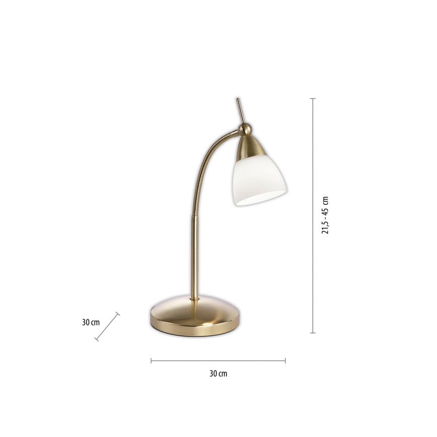 Paul Neuhaus 4001-60 - LED Stmievateľná dotyková stolná lampa PINO 1xG9/3W/230V zlatá