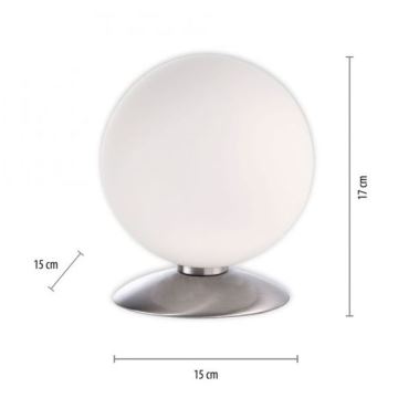 Paul Neuhaus 4013-55 - LED Stmievateľná dotyková stolná lampa BUBBA 1xG9/3W/230V matný chróm