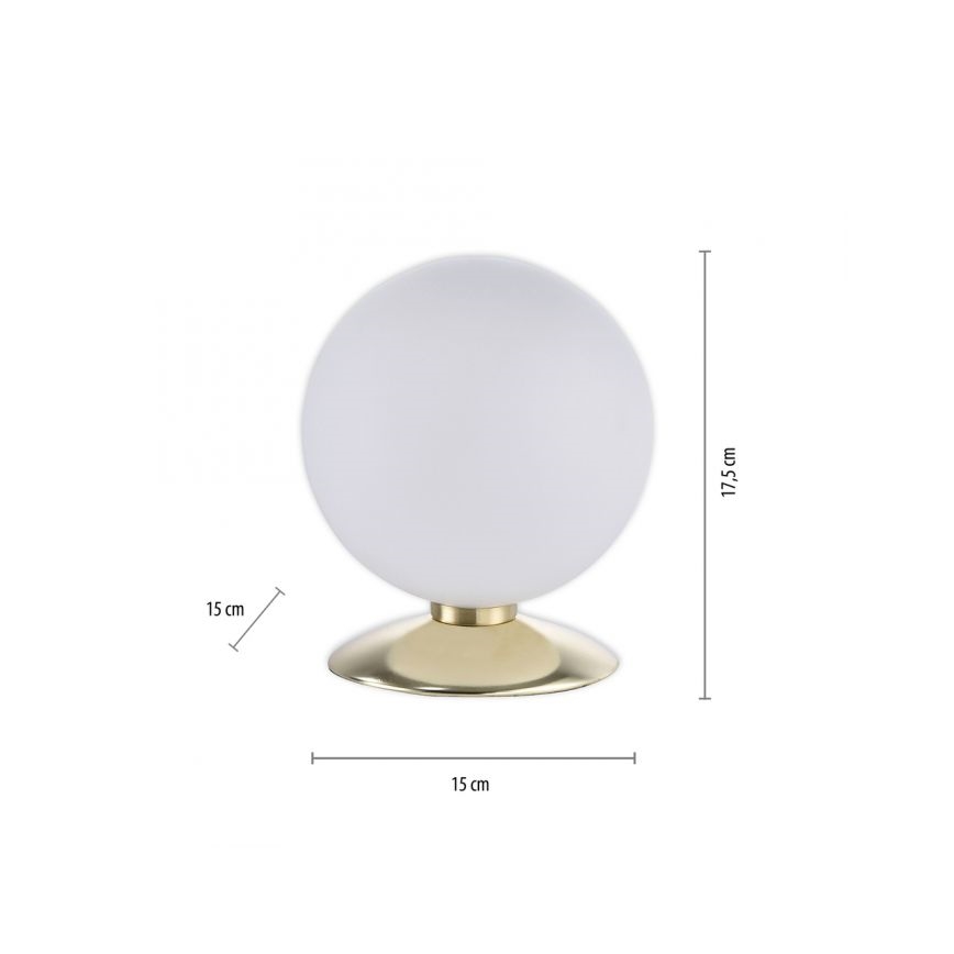 Paul Neuhaus 4013-60 - LED Stmievateľná dotyková stolná lampa BUBBA 1xG9/3W/230V zlatá