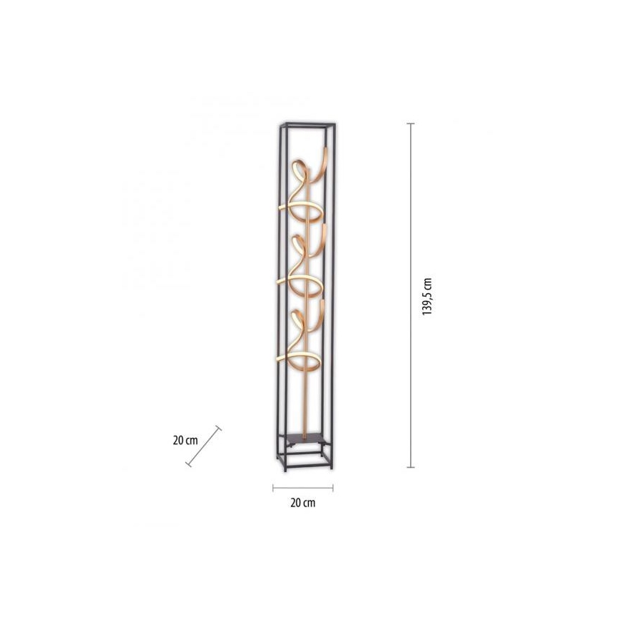 Paul Neuhaus 415-18 - LED Stmievateľná stojacia lampa SELINA 3xLED/10,2W/230V