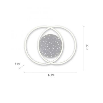 Paul Neuhaus 6025-55 - LED Stmievateľné stropné svietidlo YUKI LED/48W/230V + diaľkové ovládanie