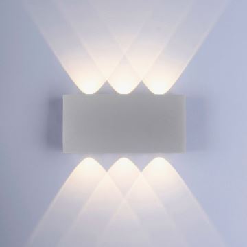 Paul Neuhaus 9488-21 - LED Vonkajšie nástenné svietidlo CARLO 6xLED/0,8W/230V IP54