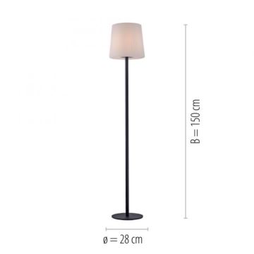 Paul Neuhaus 9501-13 - Vonkajšia stojacia lampa FALTER 1xE27/25W/230V IP65