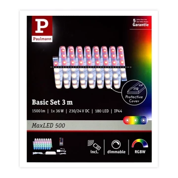 Paulmann 70628 - LED RGB/36W IP44 Stmievateľný pásik MAXLED 3m 230V + DO