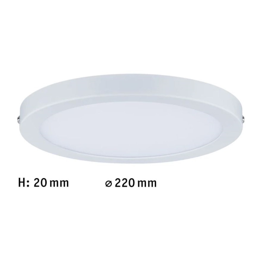 Paulmann 70868 - LED/18,5W Stmievateľný panel ATRIA 230V 2700K pr. 22 cm biela