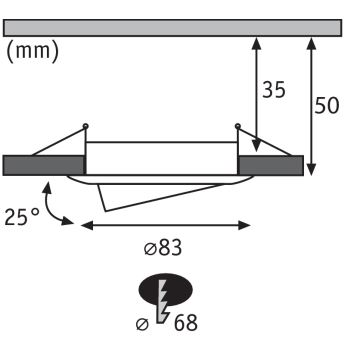 Paulmann 92769 - LED Kúpeľňové svietidlo PREMIUM LINE LED/6,8W/230V