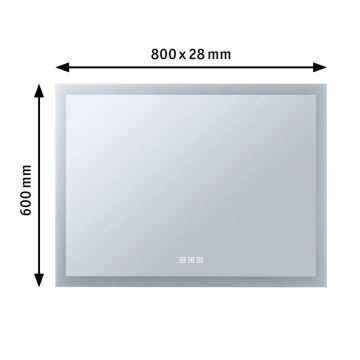 Paulmann 93013 - LED/22W IP44 Stmievateľné kúpeľňové zrkadlo s podsvietením 230V  2700/4000/6500K
