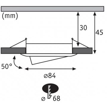 Paulmann 93080 - SADA 3xLED/6W IP23 Stmievateľné kúpeľňové podhľadové svietidlo COIN 230V