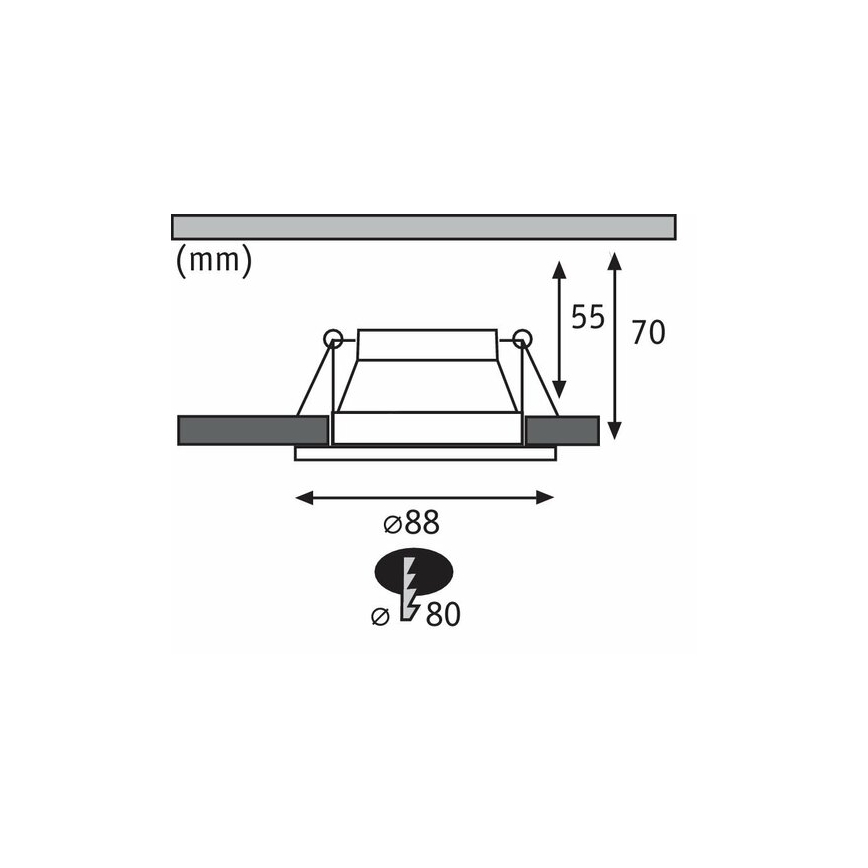 Paulmann 93406 - SADA 3xLED/6,5W IP44 Stmievateľné kúpeľňové podhľadové svietidlo COLE 230V