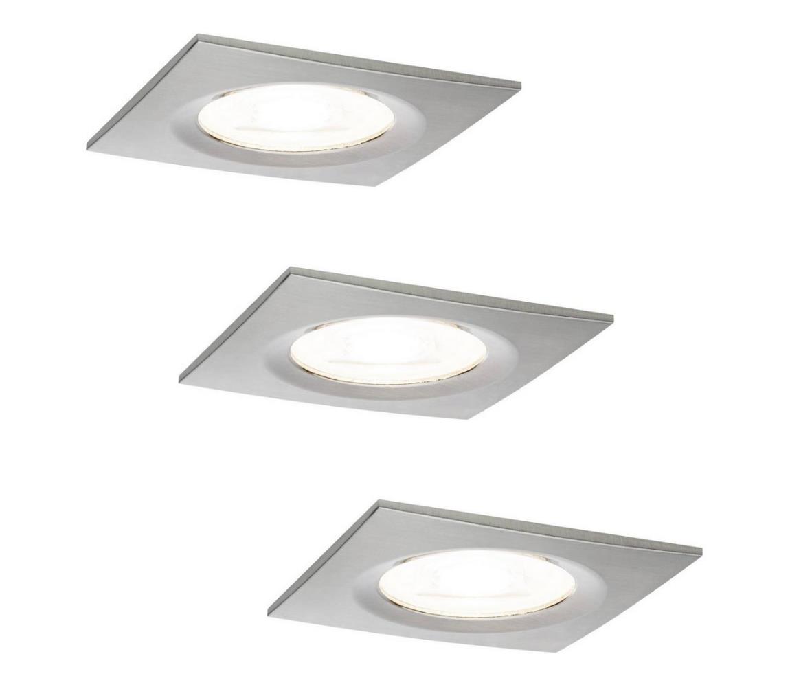 Paulmann Paulmann 93615 - SADA 3x LED/7W IP44 Stmievateľné Kúpeľňové podhľadové svietidlo 