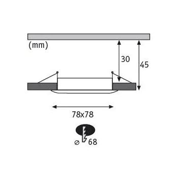 Paulmann 93895 - SADA 3xLED/6W IP44 Stmievateľné kúpeľňové podhľadové svietidlo NOVA 230V