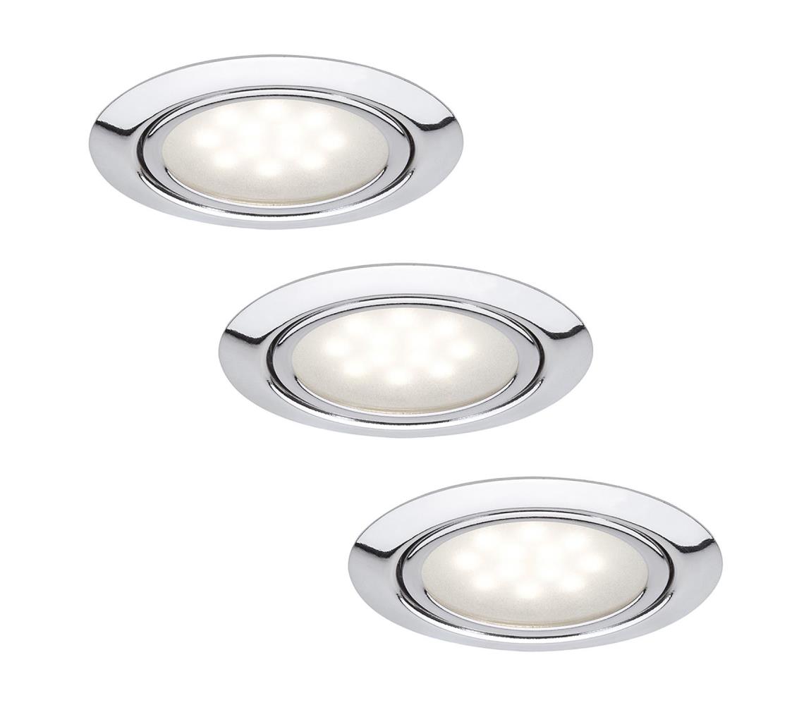 Paulmann Paulmann 99814 - SET 3x LED Podhľadové svietidlo MICRO LINE 3xLED/1W/230V/12V