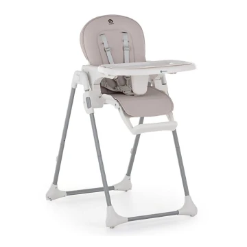 PETITE&MARS - Detská jedálenská stolička GUSTO šedá