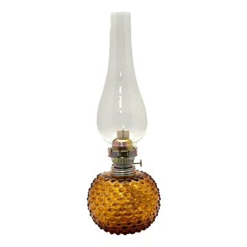 Petrolejová lampa EMA 38 cm amber