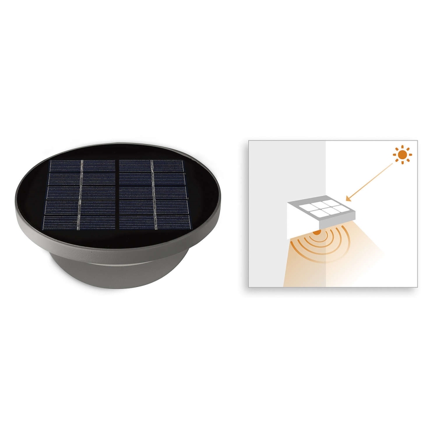 Philips 17808/87/16 - LED Solárne svetlo s čidlom MYGARDEN DUSK 1xLED/1W/3,7V