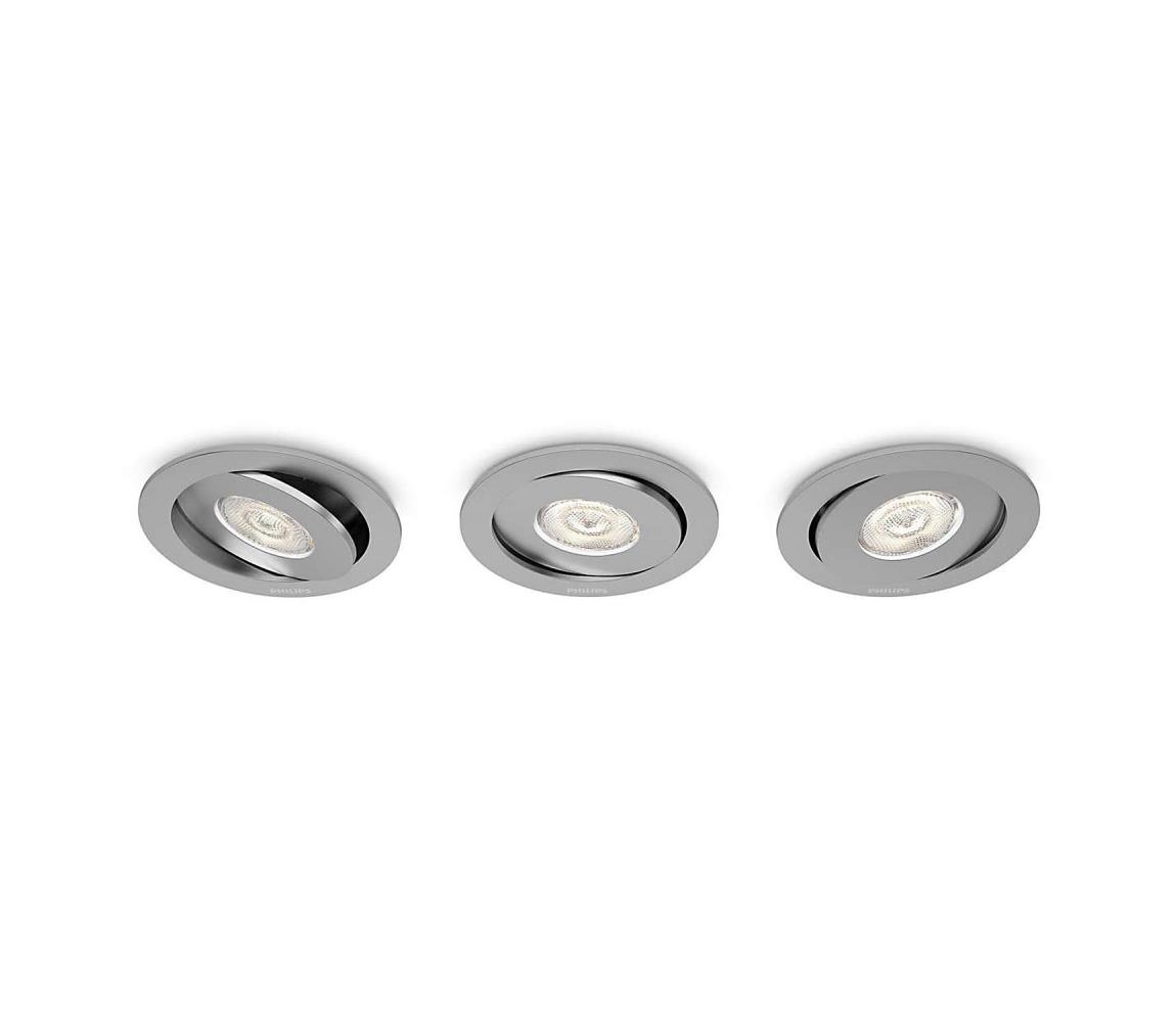 Philips Philips 59183/48/16 - SADA 3x LED podhľadové svietidlo ASTEROPE LED/4,5W/230V 