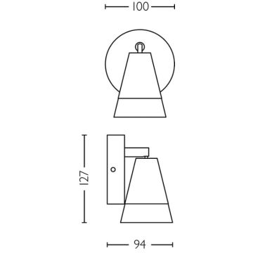 Philips - Bodové svietidlo CLEFT 1xGU10/5W/230V