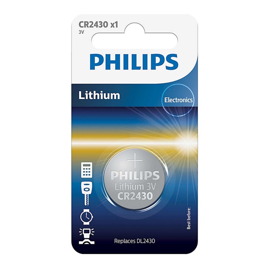 Philips CR2430/00B - Lithiová batéria gombíková CR2430 MINICELLS 3V 300mAh