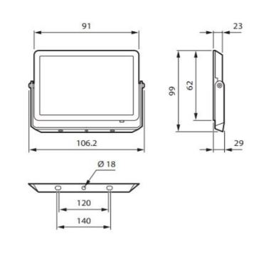 Philips - LED Reflektor DECOFLOOD LED/10W/230V IP65