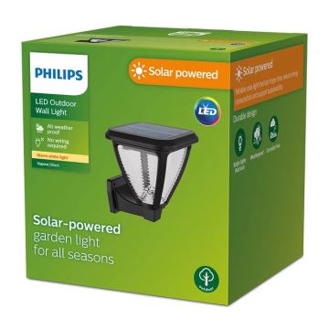Philips - LED Solárne nástenné svietidlo VAPORA LED/1,5W/3,7V IP44