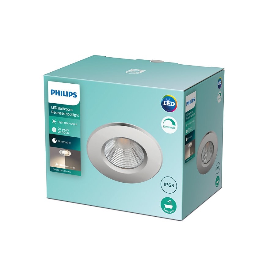 Philips - LED Stmievateľné kúpeľňové svietidlo DIVE 1xLED/5,5W/230V IP65