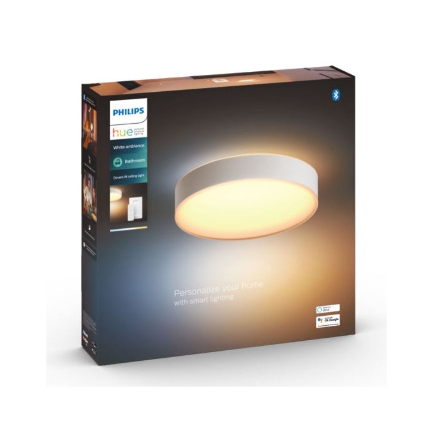 Philips - Stmievateľné kúpelňové svietidlo Hue DEVERE LED/19,2W/230V IP44 pr. 381 mm 2200-6500K + diaľkové ovládanie