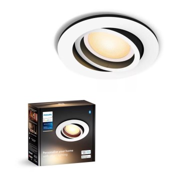 Philips - LED Stmievateľné podhľadové svietidlo Hue MILLISKIN 1xGU10/4,2W/230V 2200-6500K biela