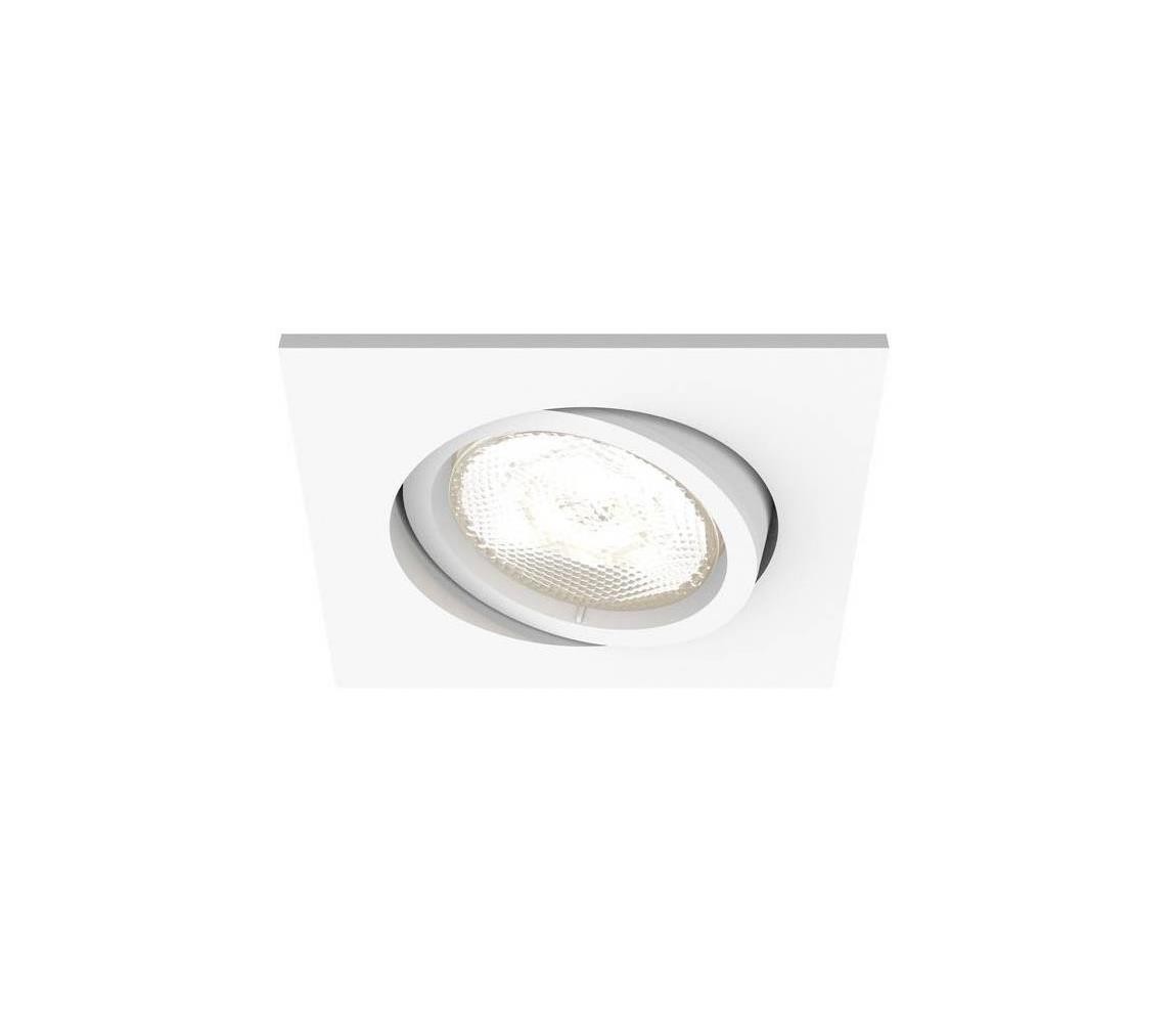 Obrázok LED vstavané svetlo Philips Lighting Shellbark 5039131P0, 4.5 W, teplá biela, biela