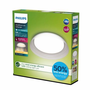 Philips - LED Stmievateľné stropné svietidlo FLETA LED/10W/230V 2700K číra
