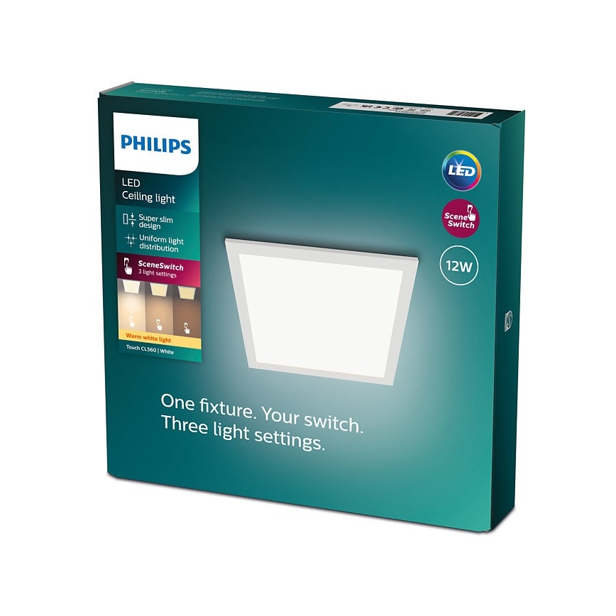Philips - LED Stmievateľné stropné svietidlo SCENE SWITCH LED/12W/230V 2700K