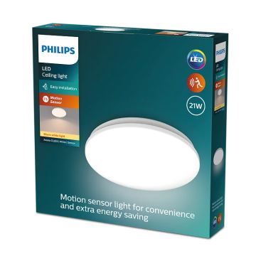 Philips - LED Stropné svietidlo so senzorom ACUNA LED/21W/230V 2700K