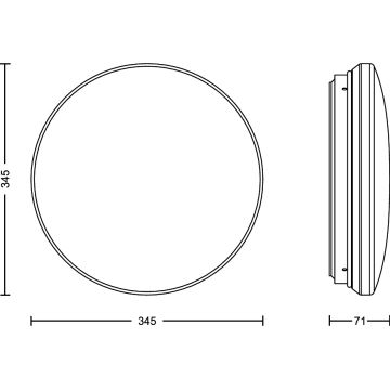 Philips - LED Stropné svietidlo so senzorom ACUNA LED/21W/230V 2700K