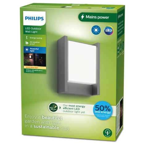 Philips - LED Vonkajšie nástenné svietidlo ARBOUR LED/3,8W/230V IP44