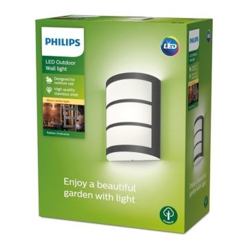 Philips - LED Vonkajšie nástenné svietidlo LED/6W/230V 2700K IP44
