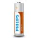 Philips R6L4B/10 - 4 ks Zinkochloridová batéria AA LONGLIFE 1,5V 900mAh