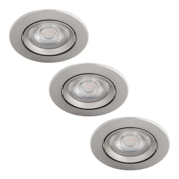 Philips - SADA 3x LED Podhľadové svietidlo LED/4,5W/230V 2700K