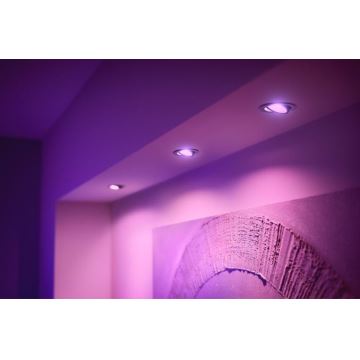 Philips - SADA 3x LED RGB Stmievateľné podhľadové svietidlo Hue CENTURA 1xGU10/5,7W/230V