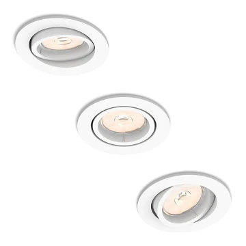 Philips - SADA 3x Podhľadové svietidlo 1xGU10/5,5W/230V