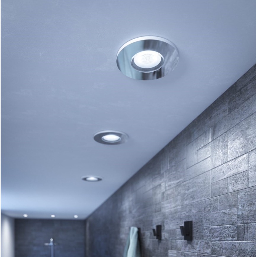 Philips - SADA 3x LED Stmievateľné kúpeľňové podhľadové svietidlo Hue ADORE BATHROOM 1xGU10/4,2W/230V 2200-6500K IP44