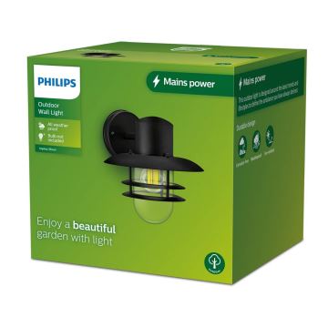 Philips - Vonkajšie nástenné svietidlo INYMA 1xE27/25W/230V IP44