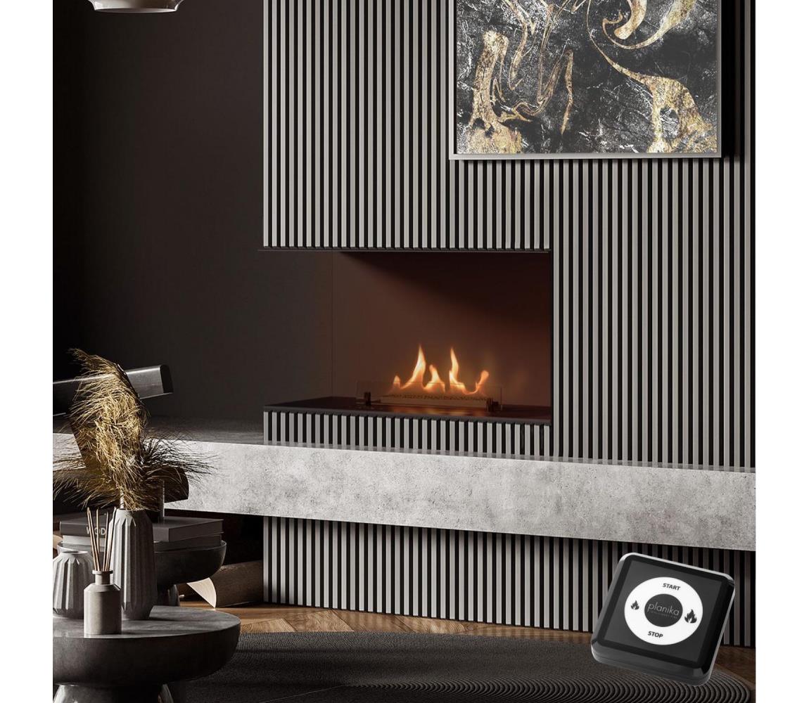 Planika Planika Senso Fireplace BEV- Vstavaný BIO krb 56,2x75 cm 2,5kW+dálkové ovládanie 