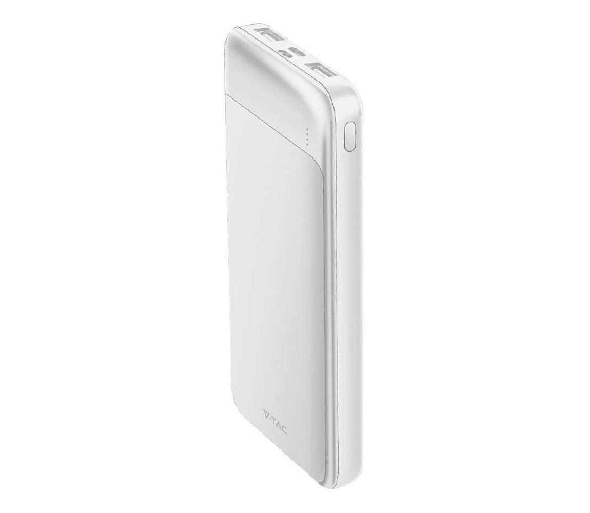 Obrázok V-TAC Powerbank 10 000mAh rýchlonabíjací, 9mm, biely